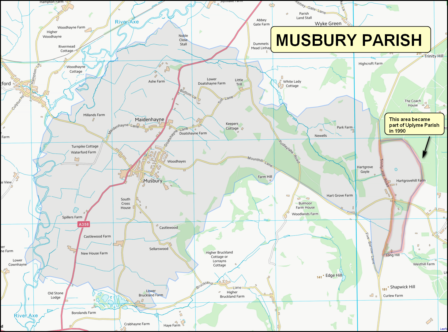 Image of Musbury Parish Map