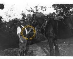 Image of Hedley H H Salter with horse